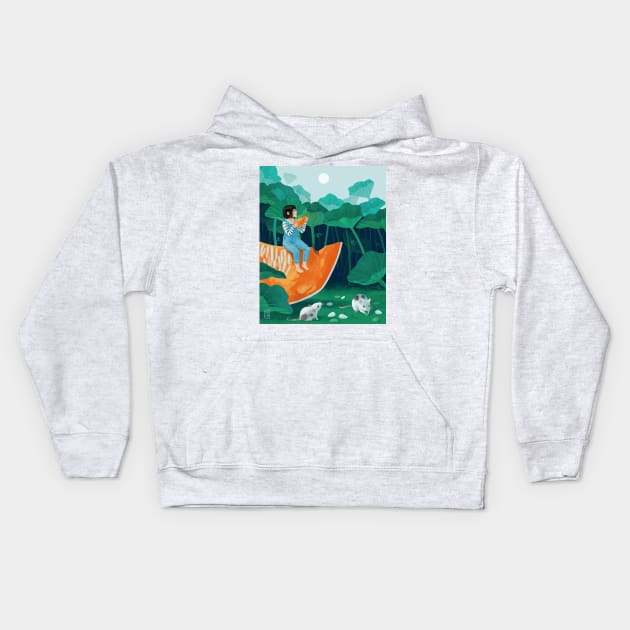 Pumpkin Kids Hoodie by Freeminds